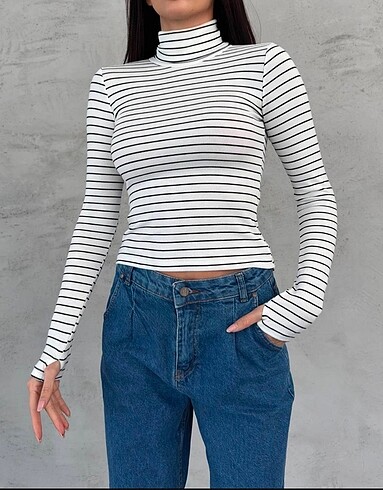 Kadın Massimo dutti balıkçı yaka body