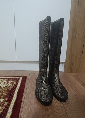 Diğer Annie Hall Leopar Desenli Yağmur Çizmesi