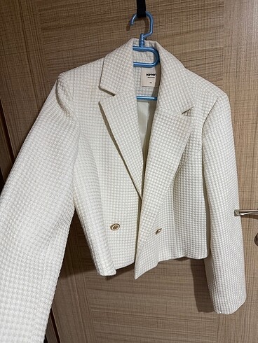 Zara beyaz ceket - Görsel 3
