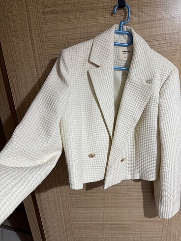 Zara beyaz ceket - Görsel 4