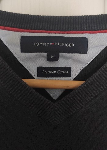 Erkek Siyah V Yaka Pamuklu Kazak - Görsel 3