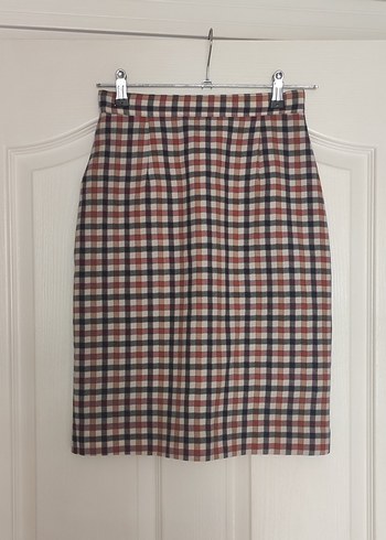 Kadın Ekose Kalem Etek - Görsel 2