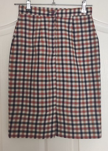 Kadın Ekose Kalem Etek - Görsel 3