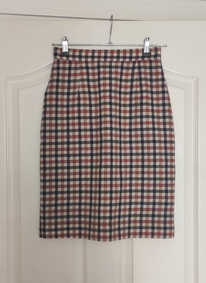 Kadın Ekose Kalem Etek - Görsel 2