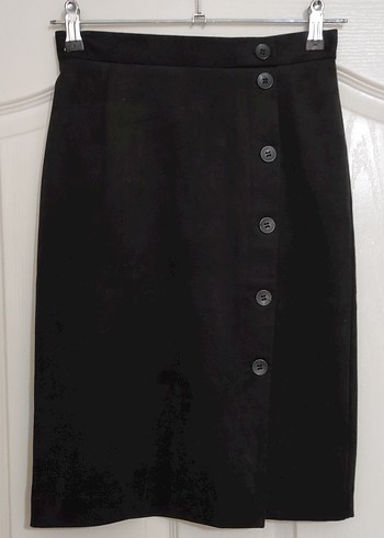 Siyah Süet etek - Görsel 2