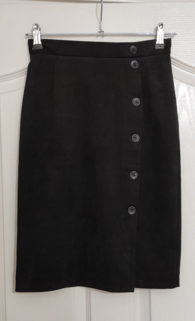 Siyah Süet etek - Görsel 2