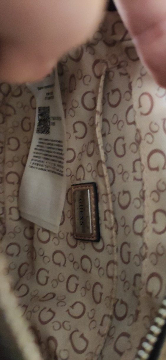 Guess Baskılı Kahverengi Deri Kadın Çapraz Çanta - Görsel 5