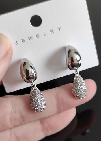 Bottega Model Zirkon Küpe - Görsel 2