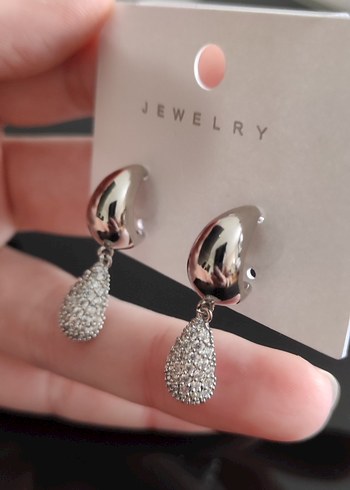 Bottega Model Zirkon Küpe - Görsel 3