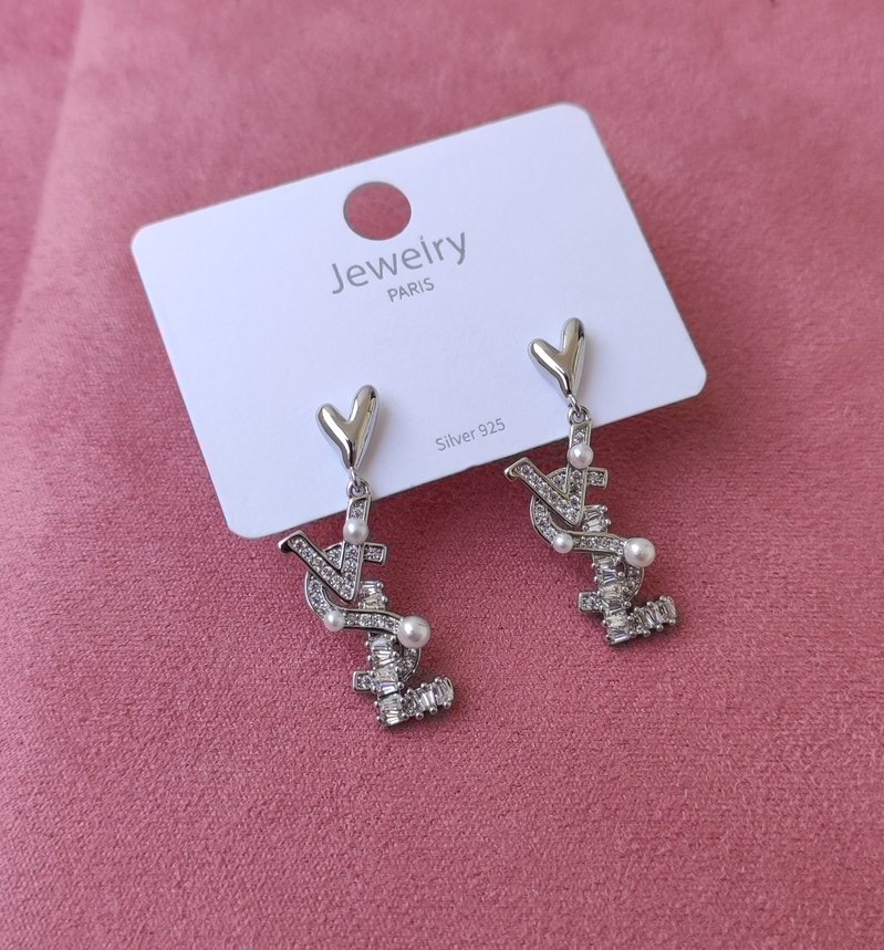 YSL model Zirkon küpe - Görsel 2