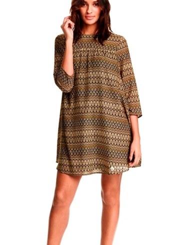 H&M Astarlı Şifon Elbise - Görsel 2