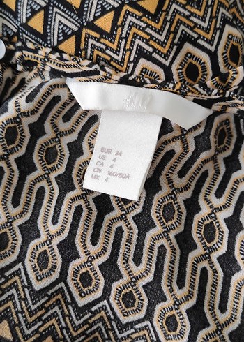 H&M Astarlı Şifon Elbise - Görsel 6