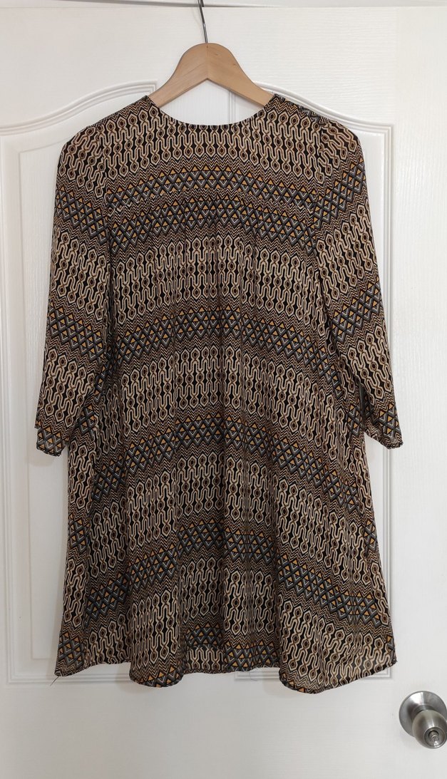 H&M Astarlı Şifon Elbise - Görsel 3