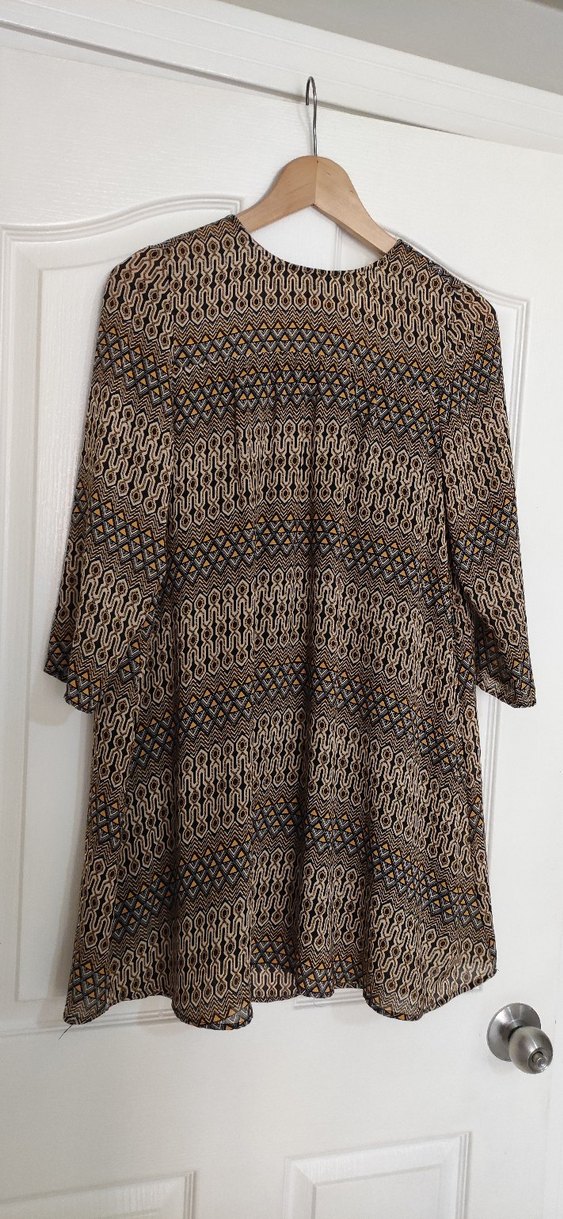 H&M Astarlı Şifon Elbise - Görsel 4