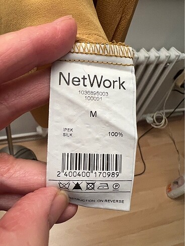m Beden sarı Renk Network İpek Gömlek Hardal Sarısı