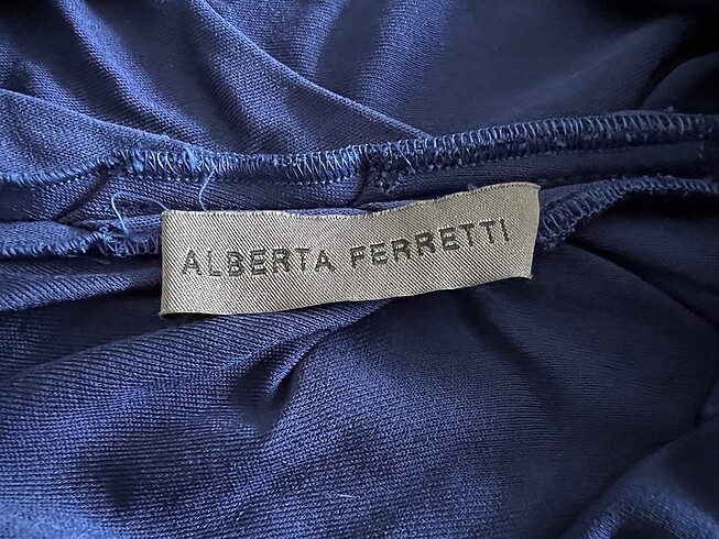s Beden mavi Renk Beymen Alberta Ferretti Gece Elbisesi
