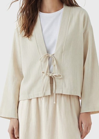 LC Waikiki Onden Baglamali Bej Kimono