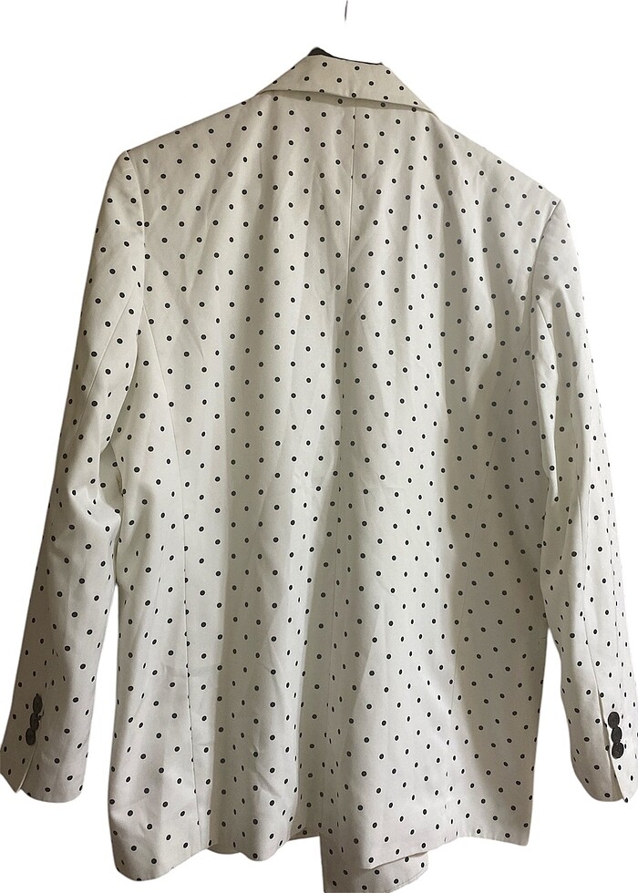 Lacivert puantiyeli astarlı ceket - Görsel 3