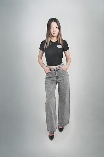 38 Beden Zara model premium palazzo kot pantolon