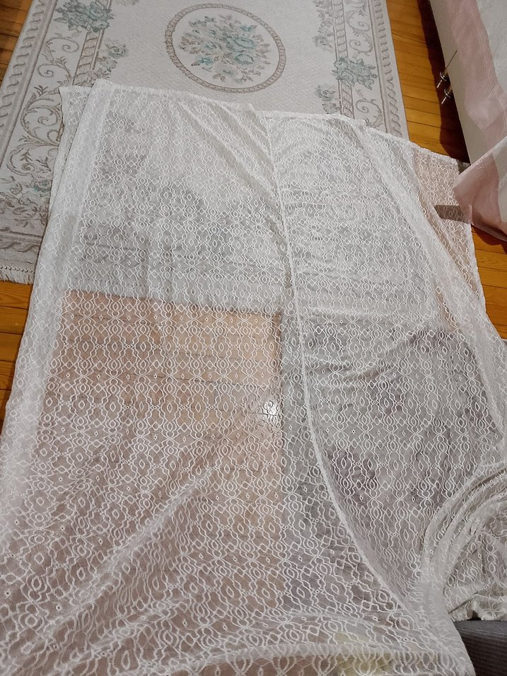 Beyaz Bohem Tarzı Dantel masa örtüsü - Görsel 2