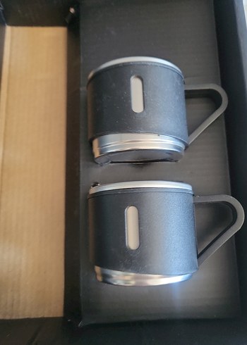 Siyah Vakumlu Termos Seti - Görsel 4