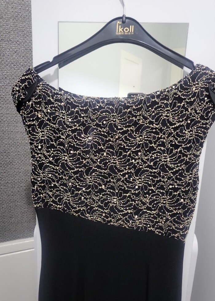 Siya pullu elbise - Görsel 3