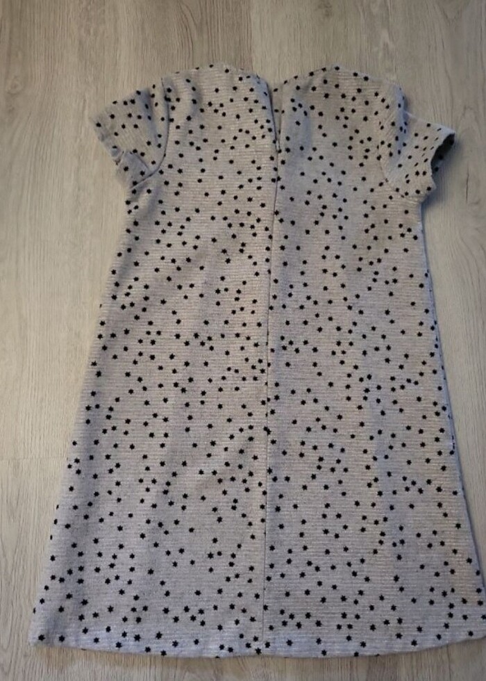 Gri yun kiz çocuk elbisesi - Görsel 2