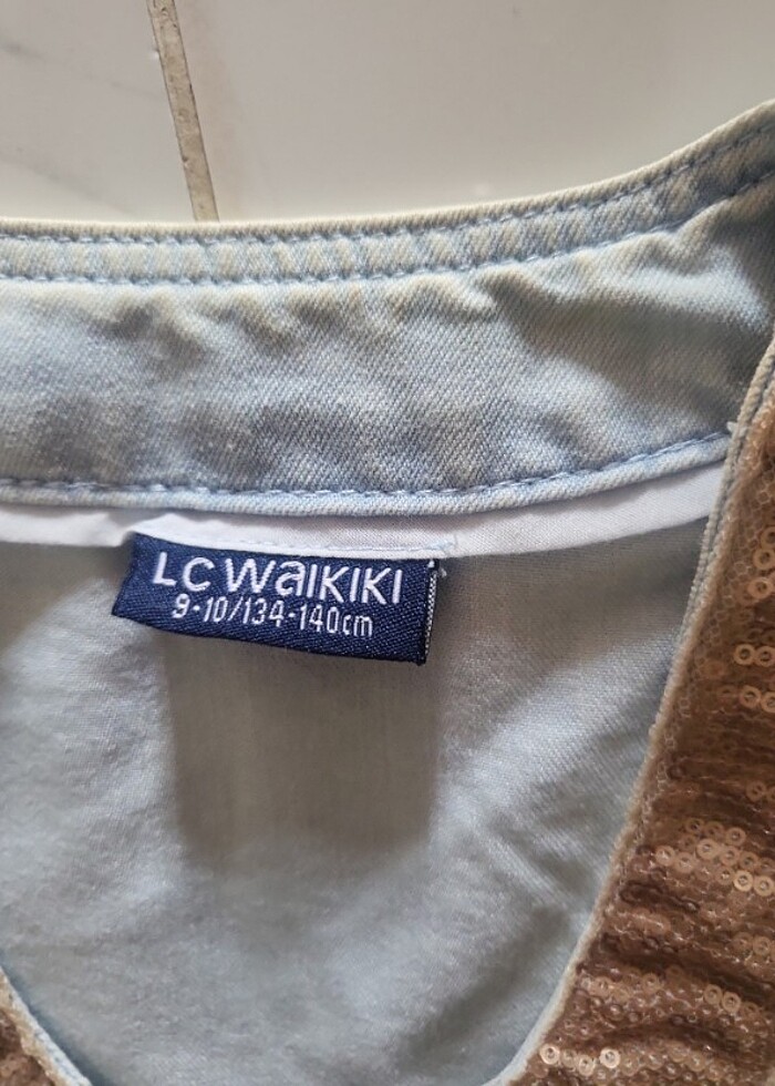 Pul detayli kot yelek - Görsel 3