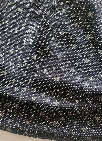 Pullu siyah elbise - Görsel 5