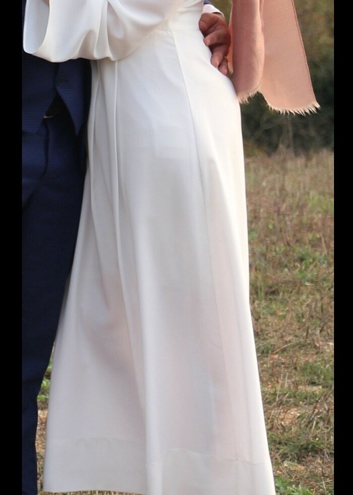 Aker 38 Beden Beyaz Elbise - Görsel 4