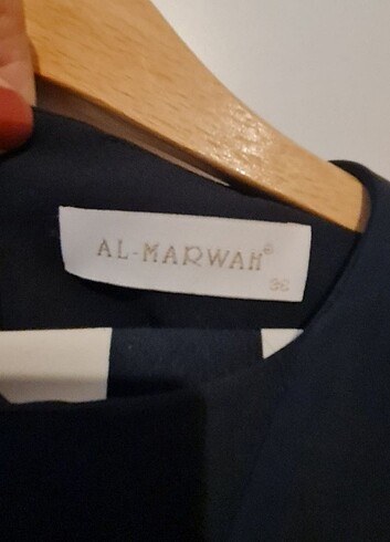 36 Beden lacivert Renk Al Marwah Tasarım Elbise 2 parça 