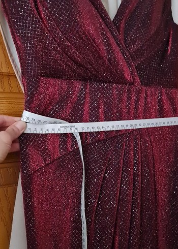 Uzun şık abiye elbise - Görsel 8