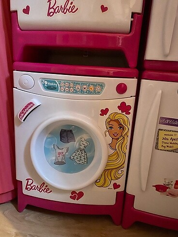 #Barbie oyuncak çamaşır makinası#
