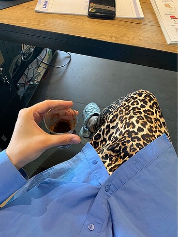 Diğer Leopar Saten Etek