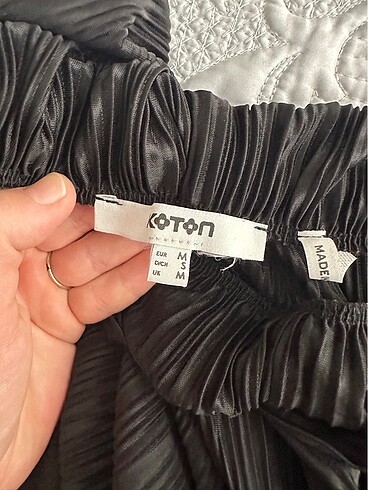 m Beden siyah Renk Koton bol paça pantolon