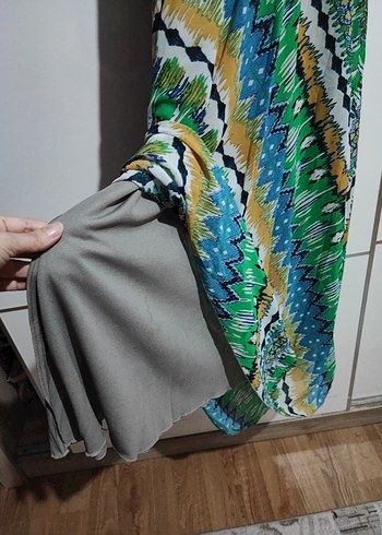 Kenzo Renkli Şifon Astarlı Kadın Elbise
