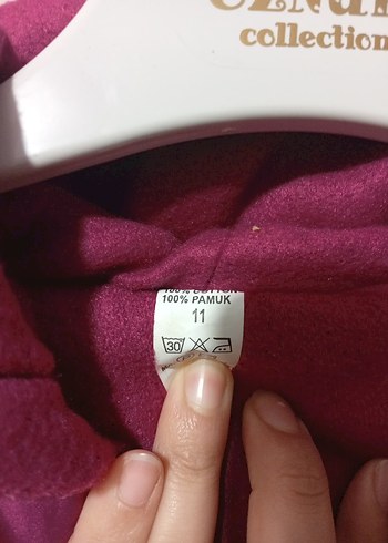 Kız Çocuk Mor Fermuarlı Ceket - Görsel 4