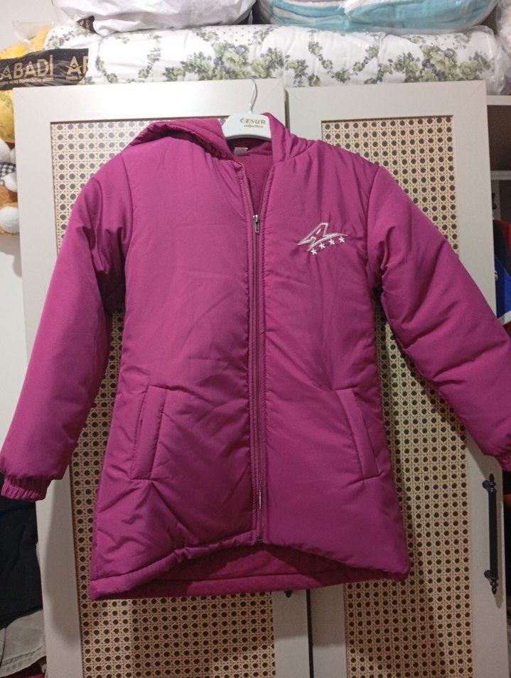 Kız Çocuk Mor Fermuarlı Ceket - Görsel 2