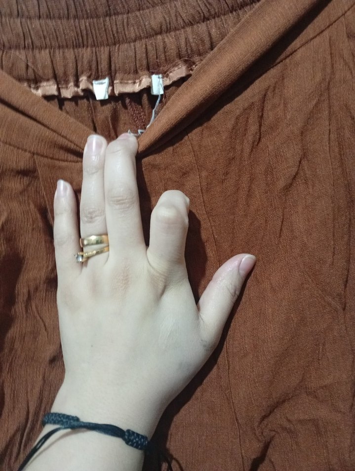 Kadın Kahverengi Keten Pilili Pantolon - Görsel 4