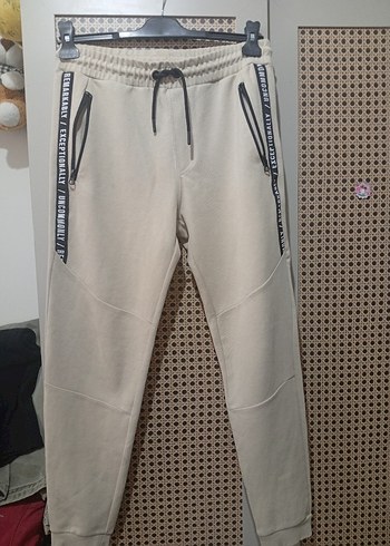 Bej Erkek Günlük Kemerli Outdoor Eşofman - Görsel 2