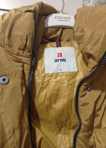 Düğmeli Parlak Kahverengi Midi Kadın Mont - Görsel 4