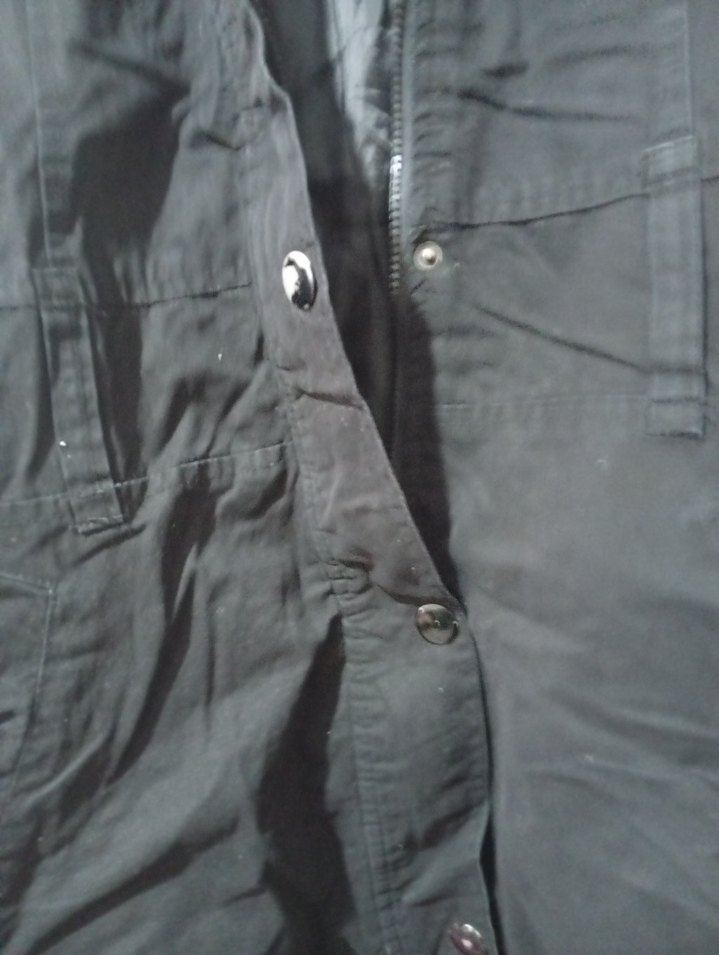 Düğmeli Siyah Kadın Kot Ceket - Görsel 4