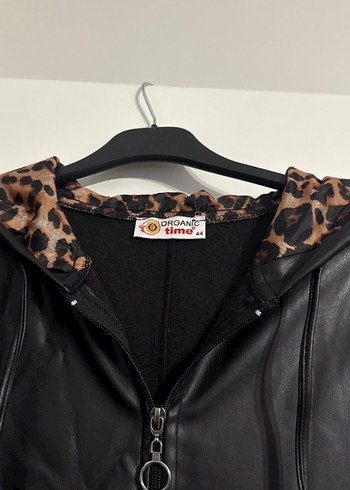 Siyah  Uzun Deri Kadın Kaban - Görsel 3