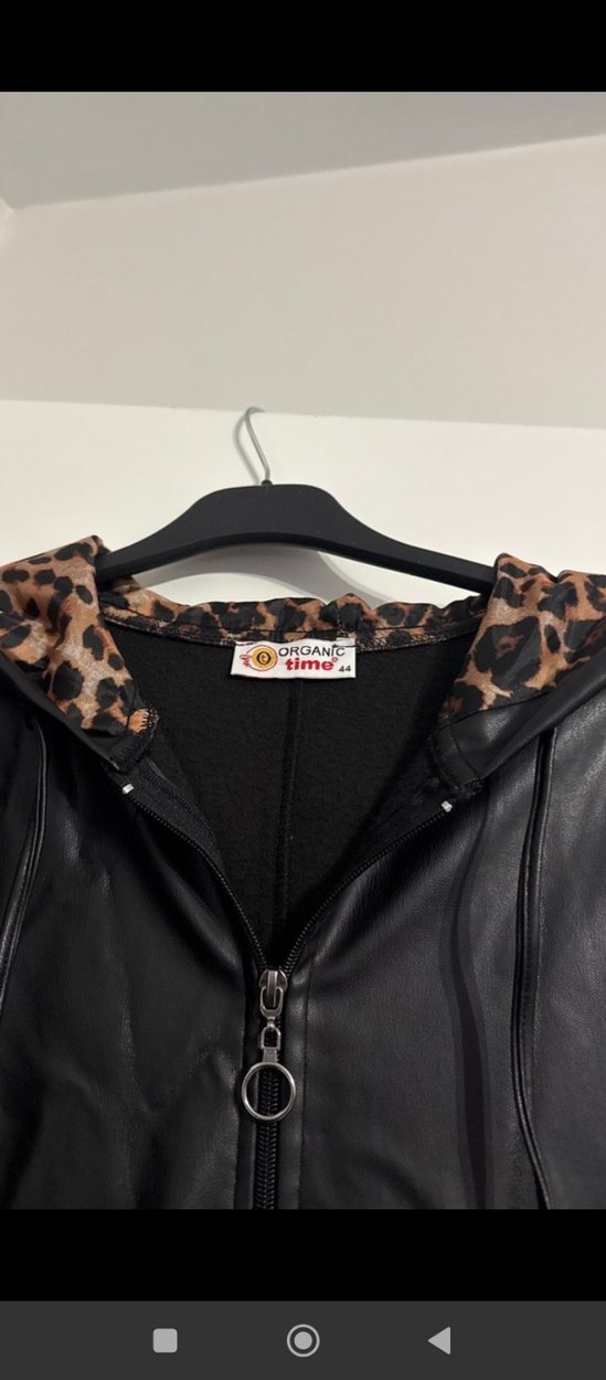 Siyah  Uzun Deri Kadın Kaban - Görsel 3