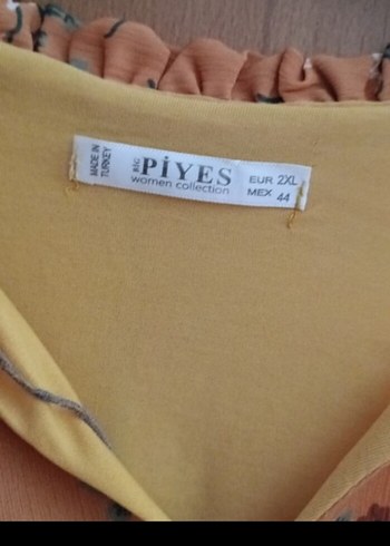 Bohem Uzun Kollu V Yakalı Bej Elbise - Görsel 4