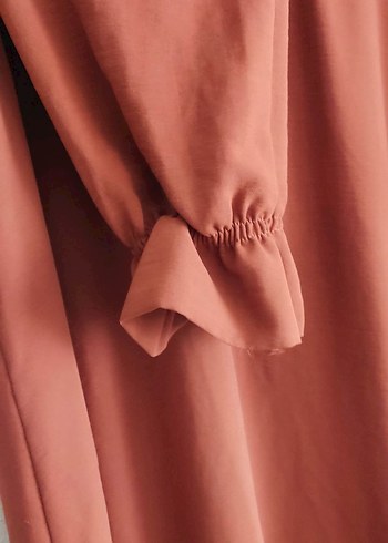 Kahverengi Uzun Bohem Elbise - Görsel 3