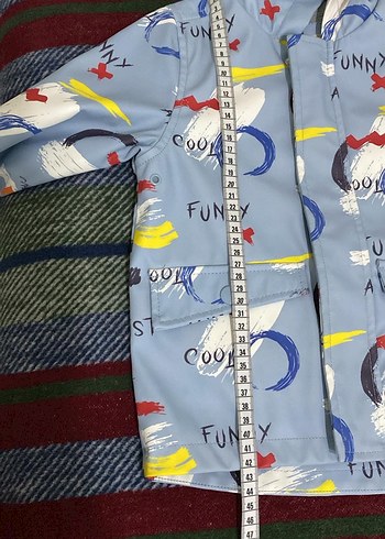 Kapüşonlu Erkek Çocuk Baskılı Yağmurluk - Görsel 6