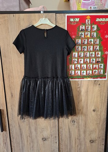 Koton Kız Çocuk Siyah Goth Elbise Ruffled Etek