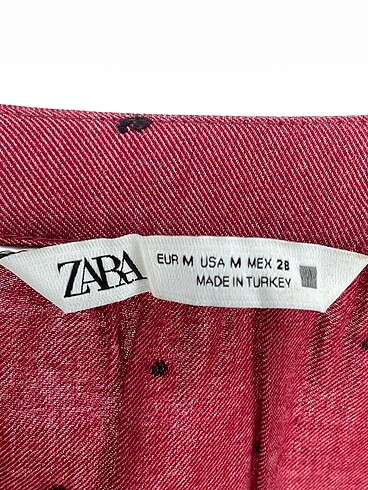 m Beden bordo Renk Zara Kısa Elbise %70 İndirimli.