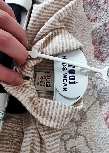 Düğmeli Kısa Mavi Kadın Kumaş Pantolon - Görsel 2